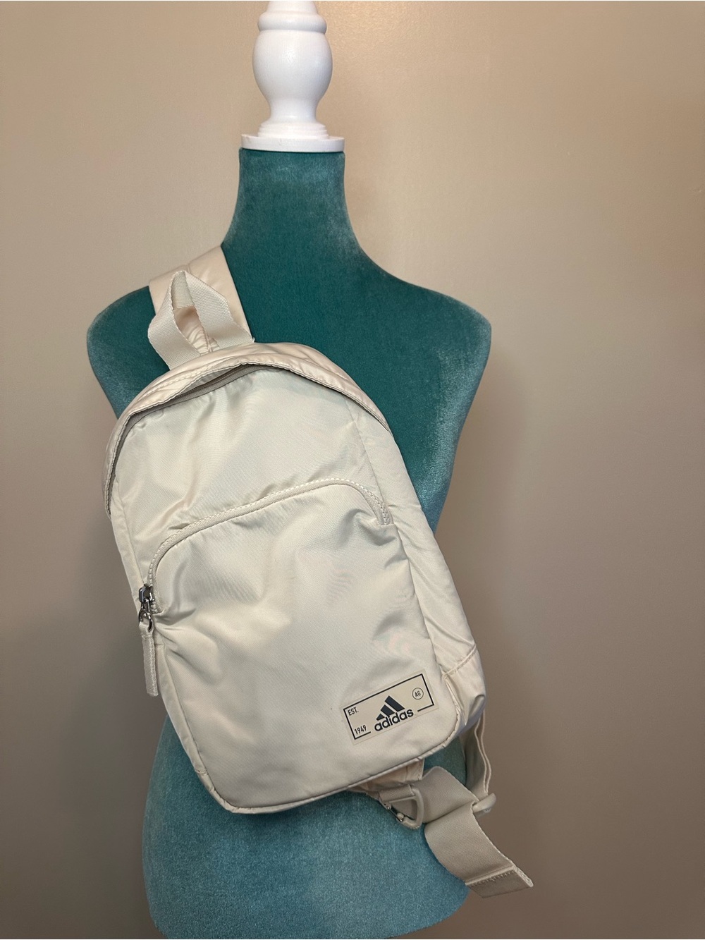 Adidas Unisex Cream Sling Backpack